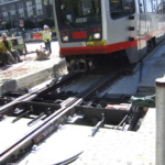 18 San Francisco Electric Track Switch, T-3 Site Install with Streetcar 4