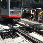 20 San Francisco Electric Track Switch, T-3 Site Install with Streetcar 6